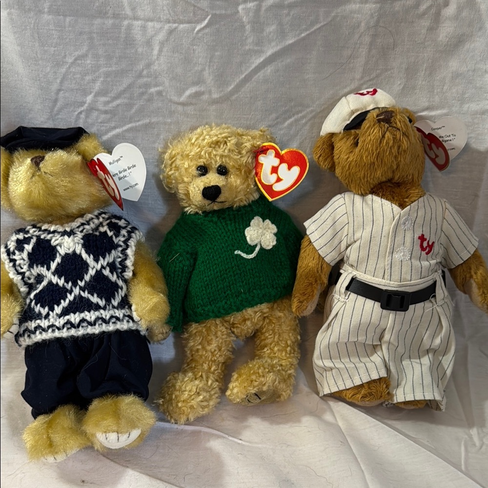 Vintage Ty Beanie Baby Bears‎ Trio